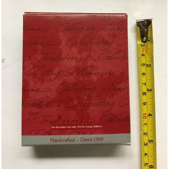 Christmas Ornament "#1 Student" School House Photo frame Hallmark 1998 QX6646 - Picture 3 of 4